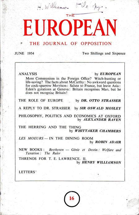 threnos cover June 1954
