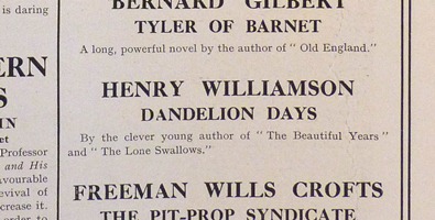dandelion days bookman1922