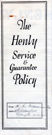 motors 3 6ci Henlys Service Policy