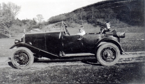 motors 3 7y early photo of Alvis with village children
