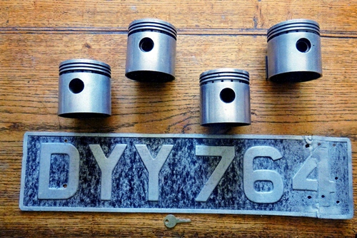 motors 4 18 DYY number plate pistons